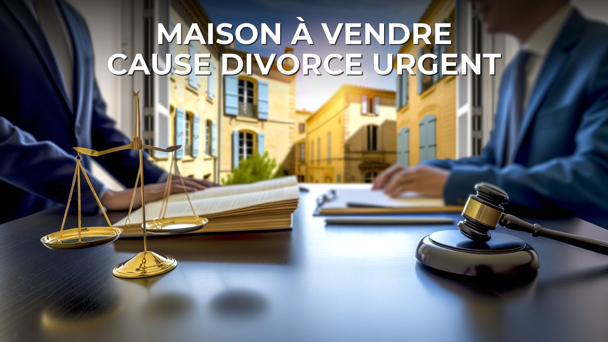 maison à vendre cause divorce urgent